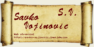 Savko Vojinović vizit kartica